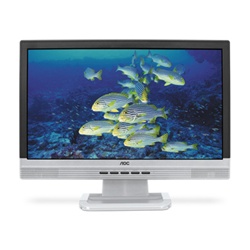 AOC's new 2216Sw is a 22" Black w/Silver trim Widescreen TFTActive Matrix LCD monitor.