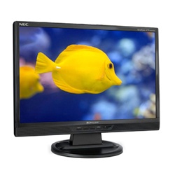 The New NEC 24'' AccuSync Wide LCD Series premium flat-panel display.