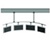 MULTI DISPLAY FLAT PANEL CURVILINEAR CEILING MOUNTS FOR 32"-50" PLASMA OR 30"+ LCD SCREENS