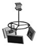 MULTI DISPLAY FLAT PANEL CIRCULAR CEILING MOUNTS FOR 32"-50" PLASMA OR 30" + LCD SCREENS.